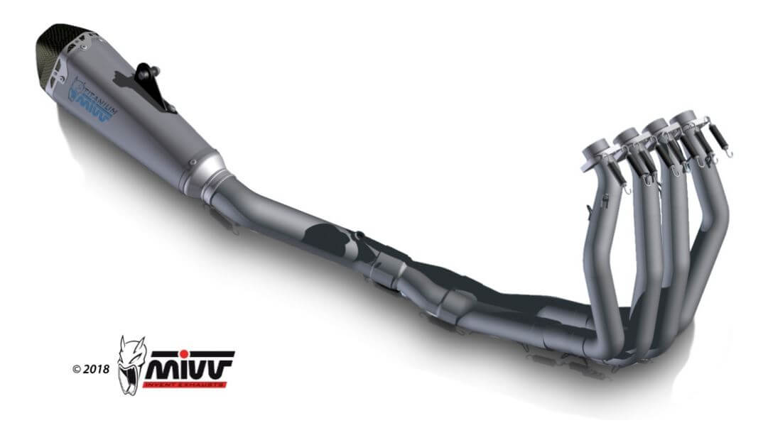 MIVV Delta Race Titanium Full System Exhaust '08-'17 Suzuki Hayabusa