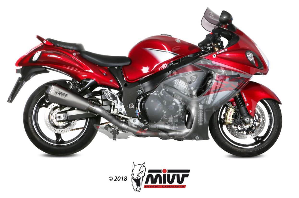 MIVV Delta Race Titanium Full System Exhaust '08-'17 Suzuki Hayabusa