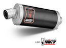 MIVV Dakar Black Stainless Steel Slip-On Exhaust '21-'23 Triumph Tiger 1200