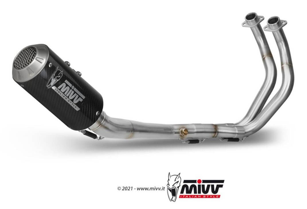MIVV MK3 Carbon Full System Exhaust '21-'23 Yamaha MT/FZ-07