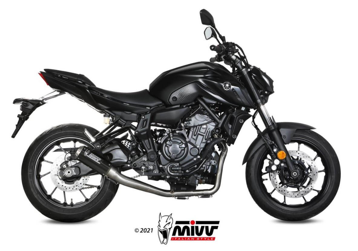 MIVV MK3 Carbon Full System Exhaust '21-'23 Yamaha MT/FZ-07