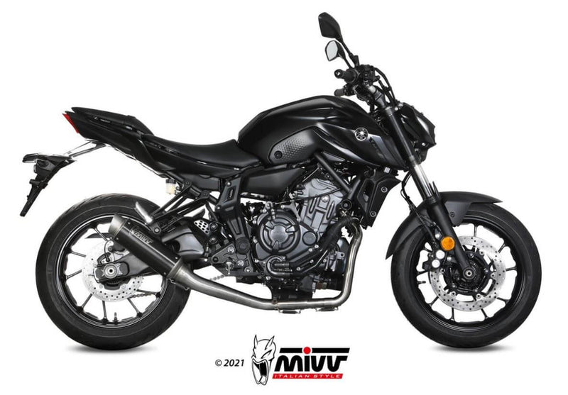 MIVV GP Pro Black Stainless Steel Full System Exhaust '21-'23 Yamaha MT/FZ-07