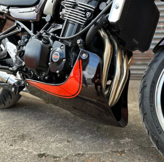 Pyramid Belly Pan '19-'20 Kawasaki Z900 RS | Diablo Black/Yellow