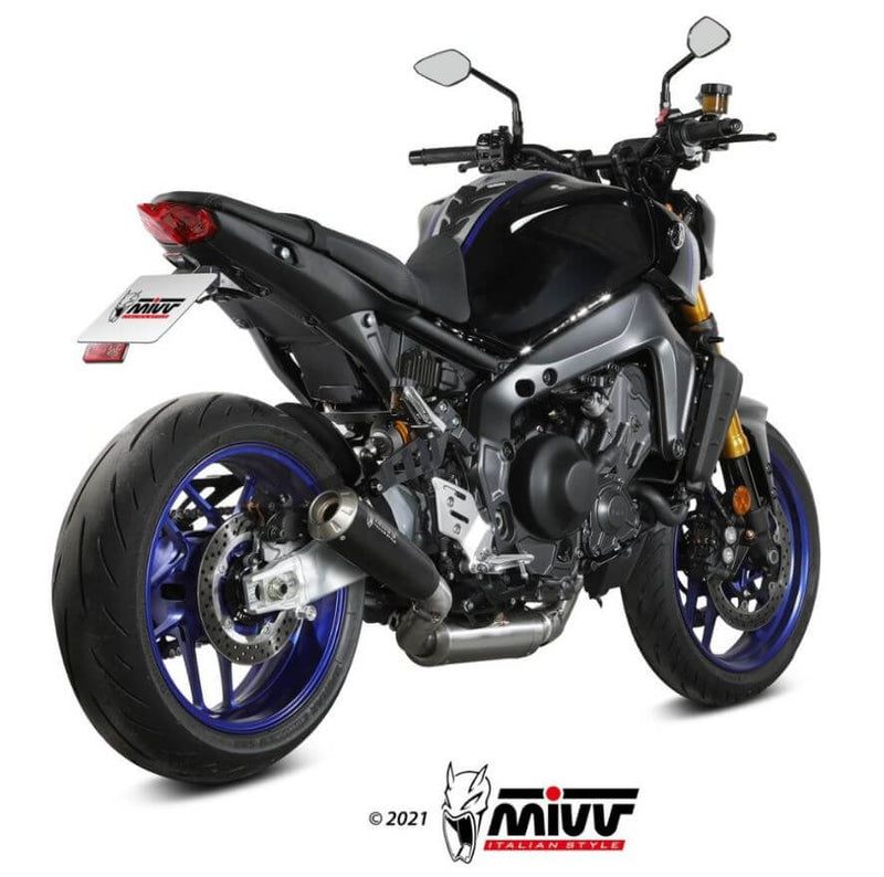 MIVV X-M1 Black Stainless Steel Full System Exhaust '21-'23 Yamaha MT/FZ-09/SP