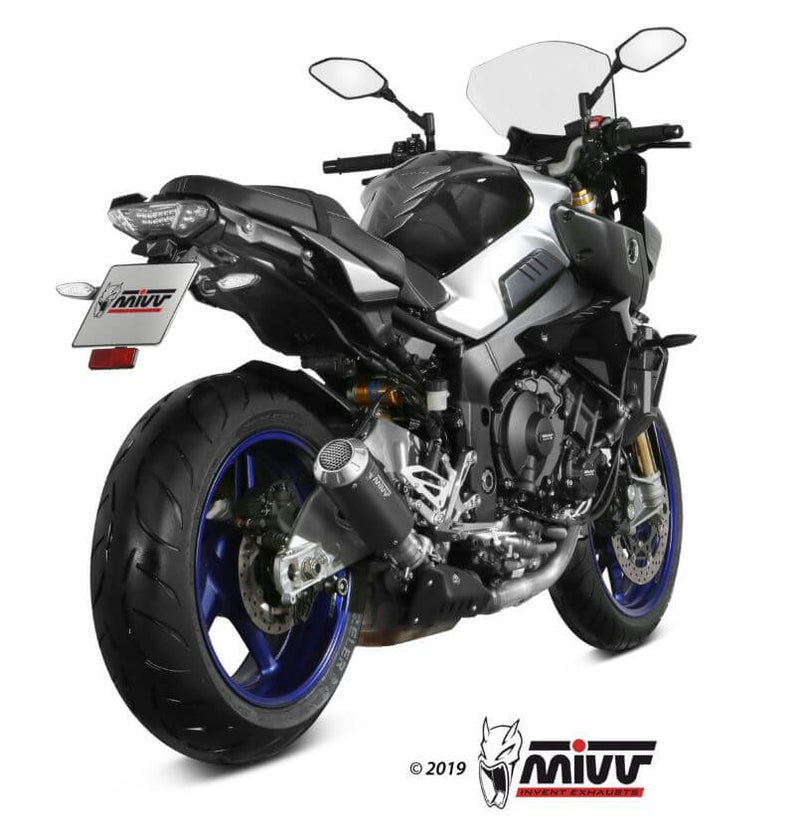 MIVV MK3 Black Stainless Steel Slip-On Exhaust '16-'22 Yamaha MT/FZ-10