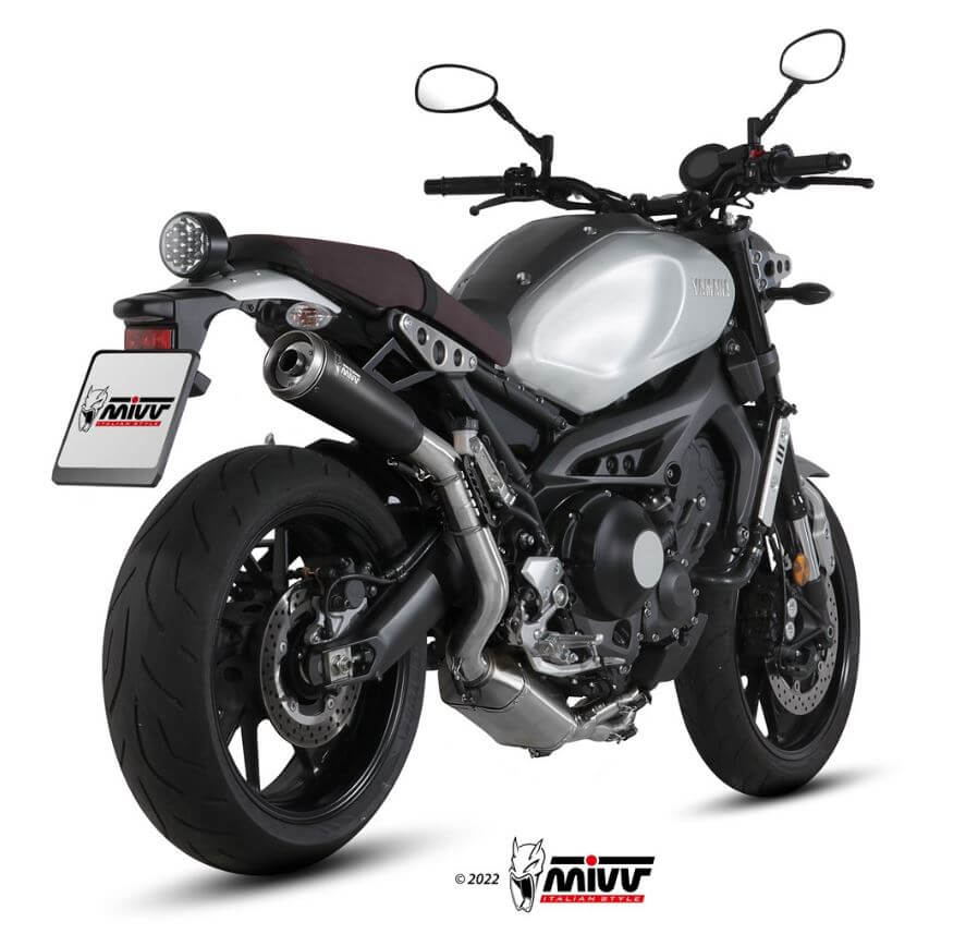MIVV Ghibli Black Stainless Steel Full System Exhaust '16-'20 Yamaha XSR 900