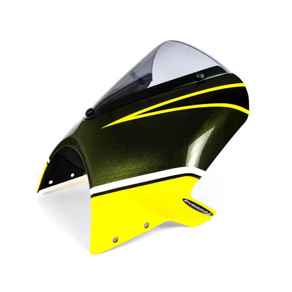カモ ファントムグリフォン Pyramid Fly Screen '19-'23 Kawasaki Z900RS | Candytone Green