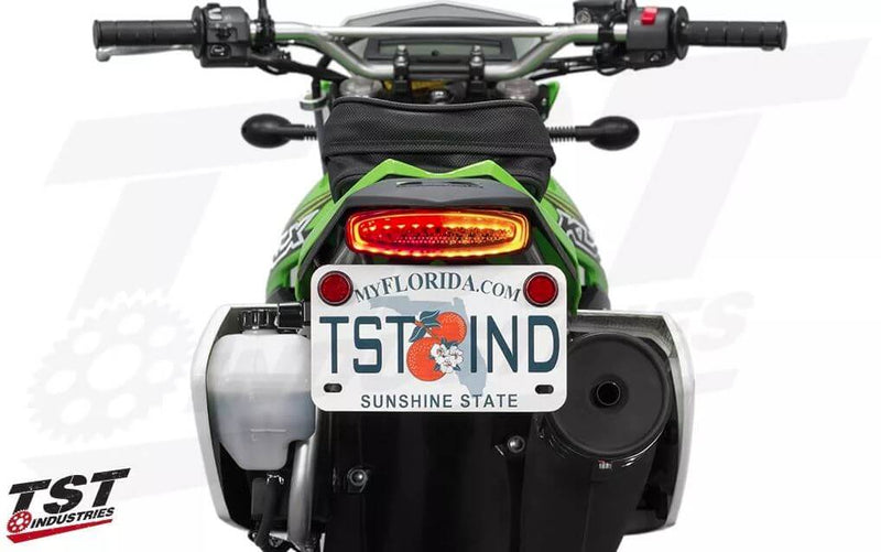 TST Integrated Tail Light + Fender Eliminator '09-'20 Kawasaki KLX250/S/SF