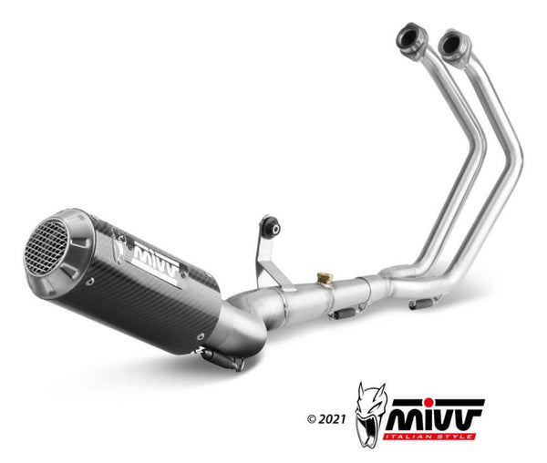 MIVV MK3 Carbon Full System Exhaust '15-'23 Yamaha R3/MT-03