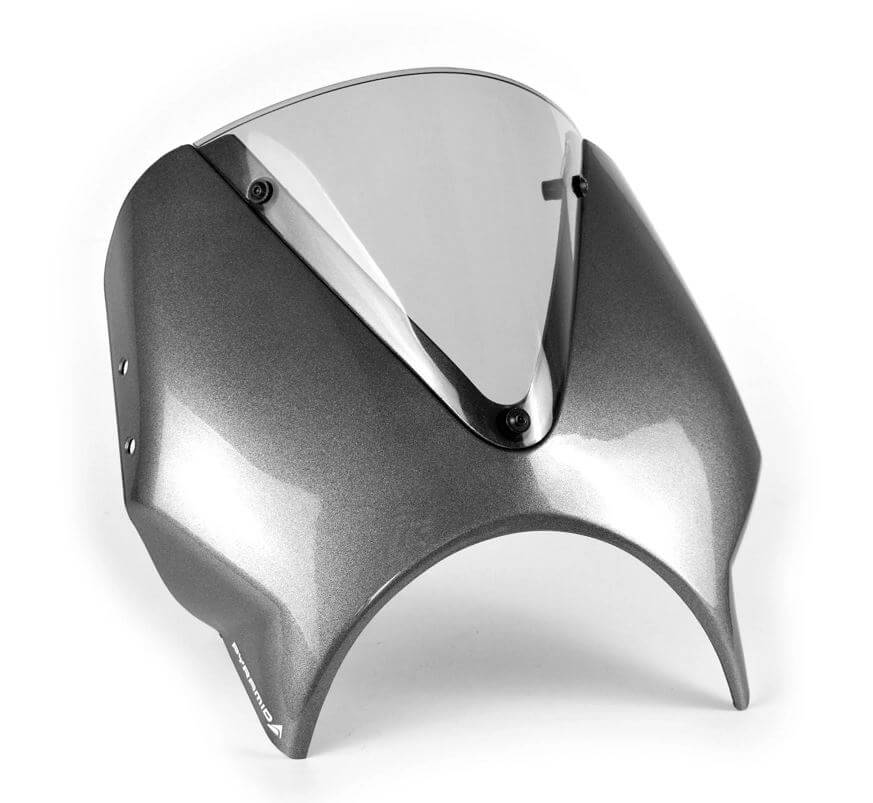 Pyramid Fly Screen '21-'23 Triumph Trident 660 | Silver Ice