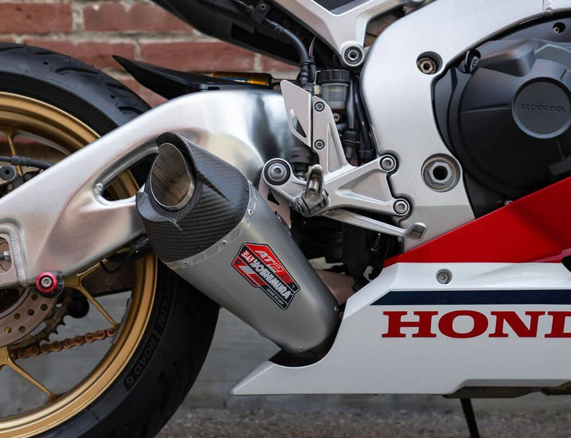 Yoshimura AT2 Stainless Slip-On Exhaust 17-24 Honda CBR1000RR/SP/SP2