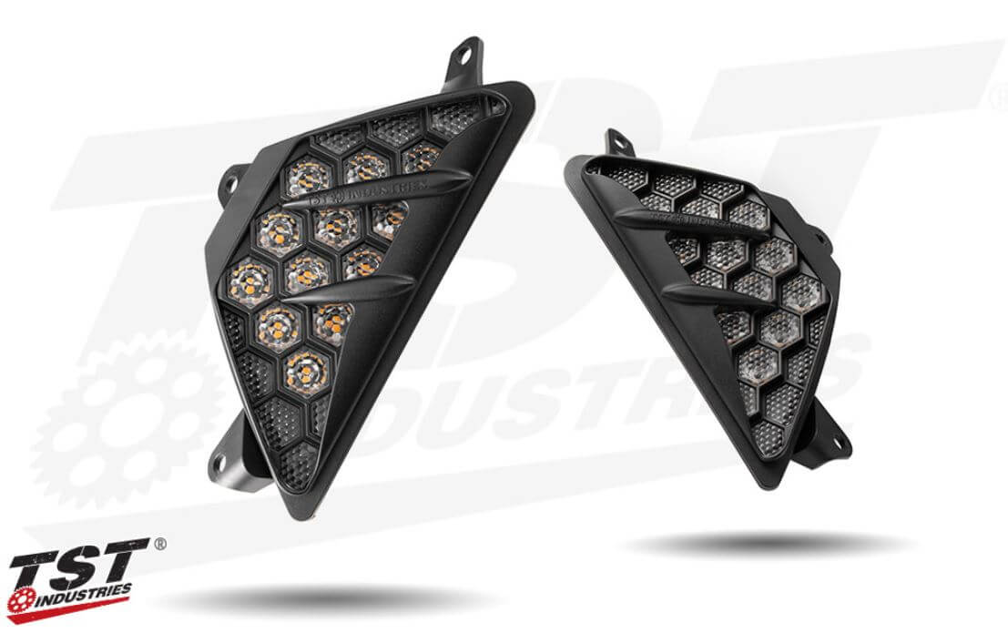 TST Industries Nexus LED Flushmount Turn Signals '23- Kawasaki ZX-4R/Ninja 650
