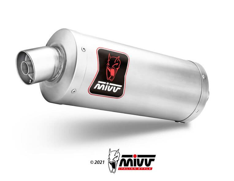 MIVV Dakar Titanium Slip-On Exhaust '22-'23 Ducati DesertX