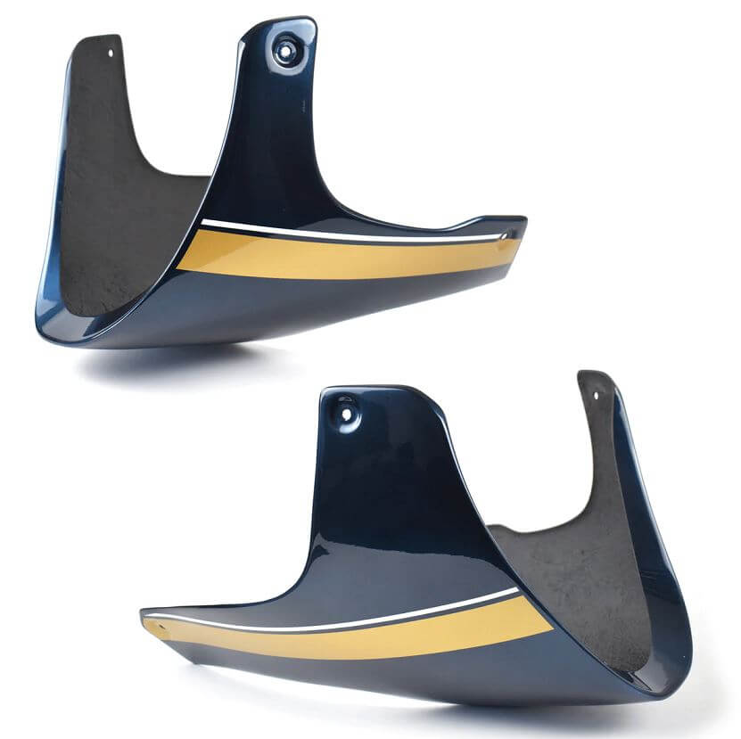 Pyramid Belly Pan '19-'23 Kawasaki Z900 RS | Candytone Blue/Gold/White