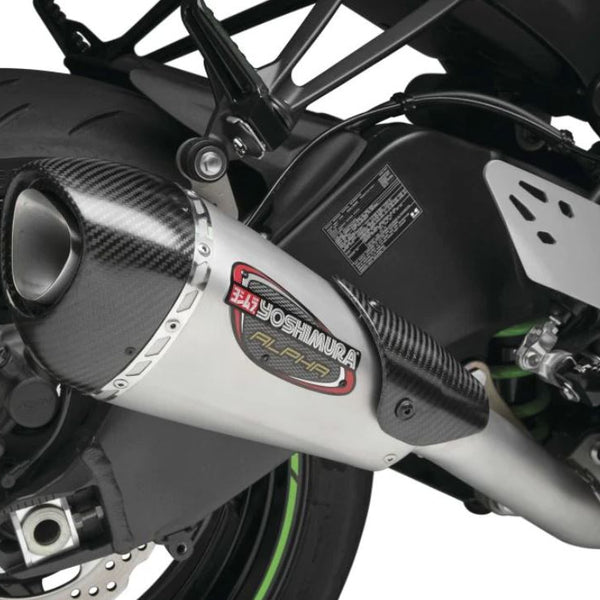 Yoshimura Street Alpha-T Stainless 3/4 Slip-On Exhaust '19-'23 Kawasaki  ZX-6R