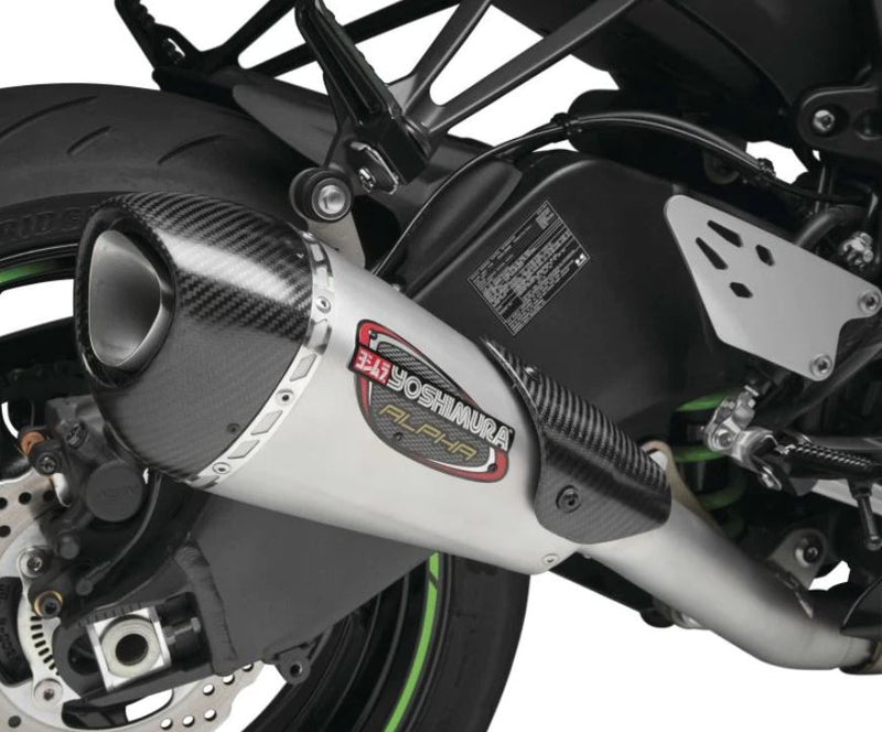 Yoshimura Street Alpha-T Stainless 3/4 Slip-On Exhaust '19-'23 Kawasaki  ZX-6R