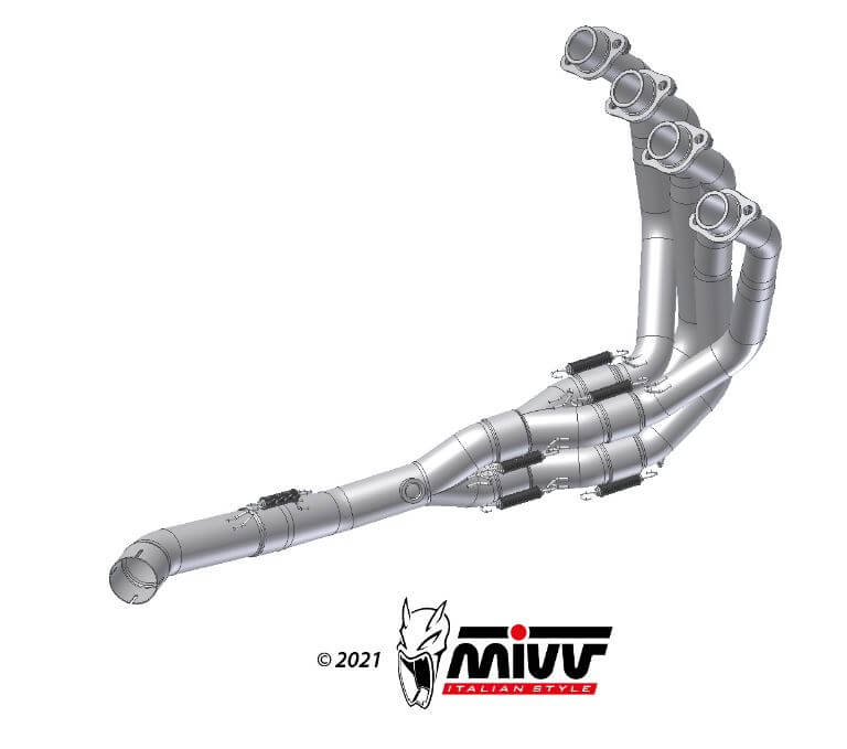 MIVV Stainless Steel Exhaust Headers '17-'23 Kawasaki Z900