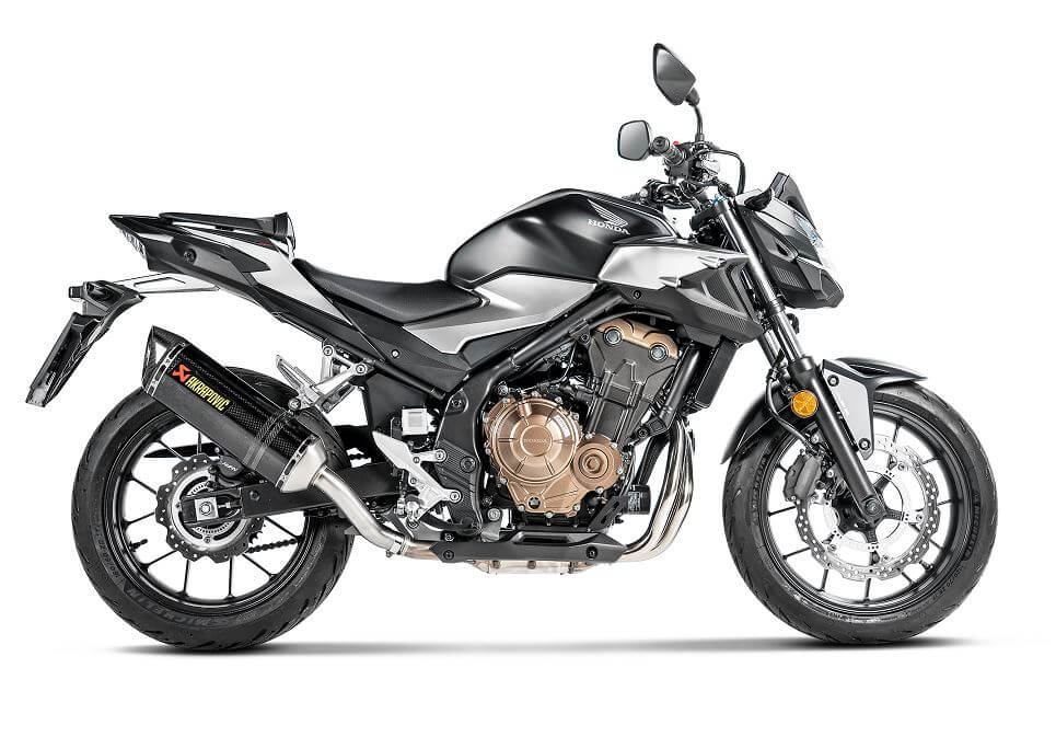 Akrapovic Slip-On Line (Carbon) EC Type Approval Exhaust '16-'20 Honda CB500F/CBR500R/CBR400R