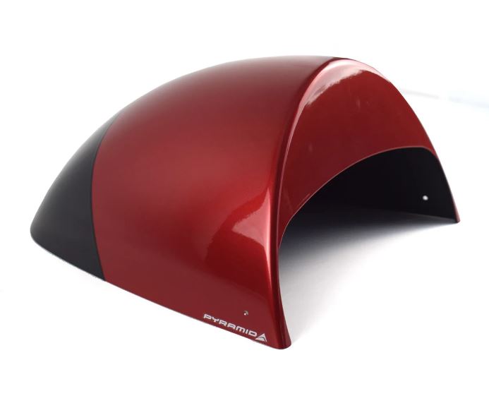 Pyramid Seat Cowl 2024 Triumph Speed Twin 1200 | Carnival Red & Storm Grey