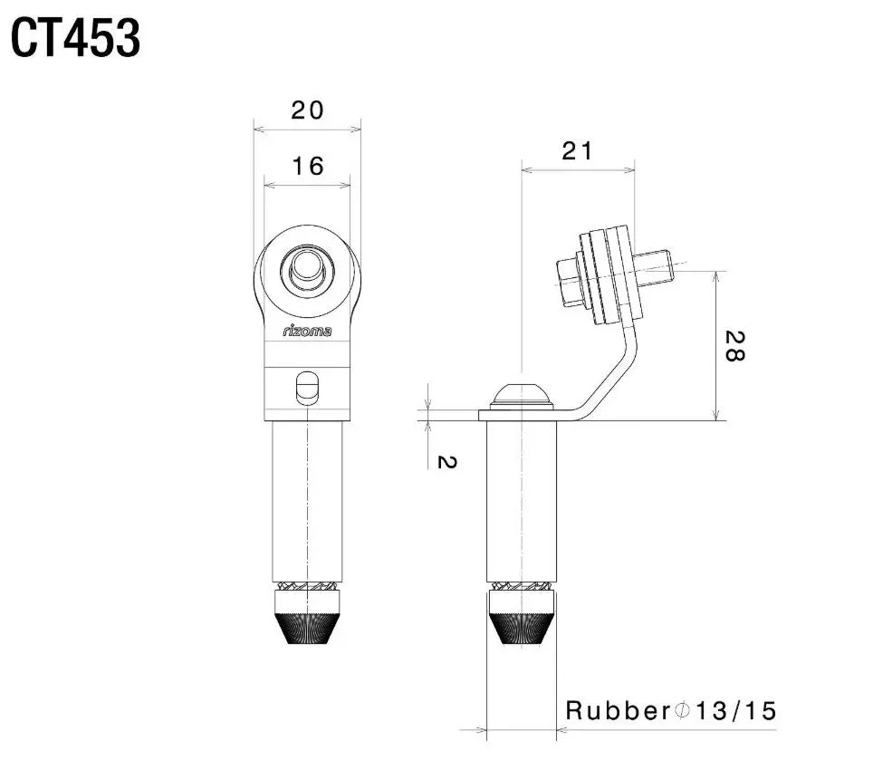 Rizoma Brake / Clutch Fluid Tank Bracket for Ducati 899/959/1199/1299 Panigale