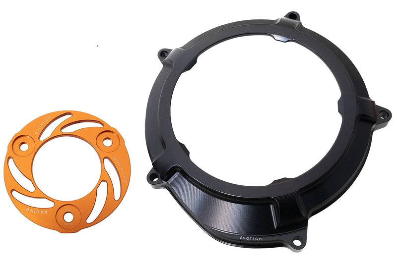 Evotech Italy Clear Clutch Cover & Pressure Plate for KTM (Round Pressure Plate)