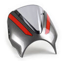 Pyramid Fly Screen '21-'23 Triumph Trident 660 | Silver Ice/Diablo Red