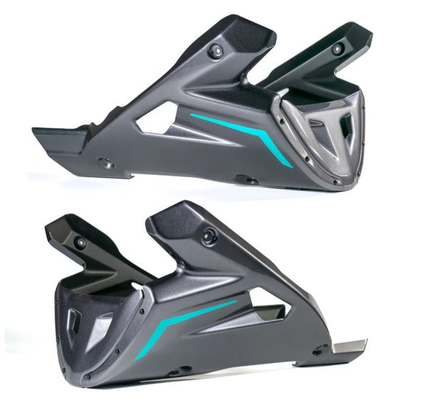 Pyramid Belly Pan 24-25 Yamaha MT-09 | Midnight Cyan
