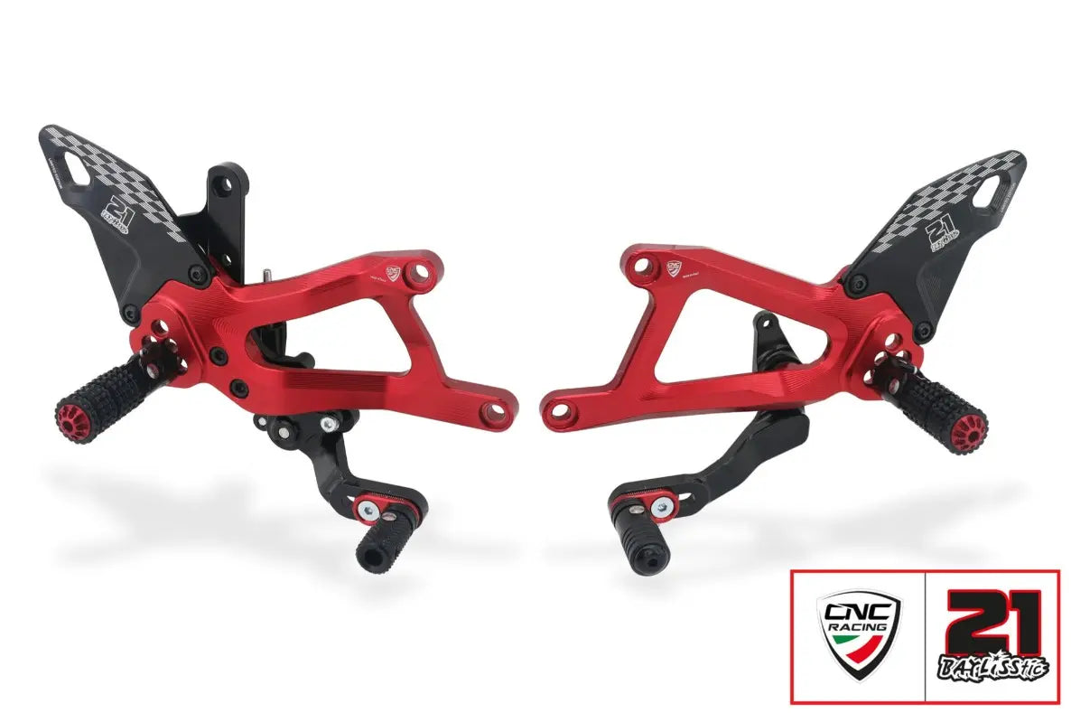 CNC Racing Troy Bayliss Limited Edition Rearsets 25- Ducati Panigale V4/S