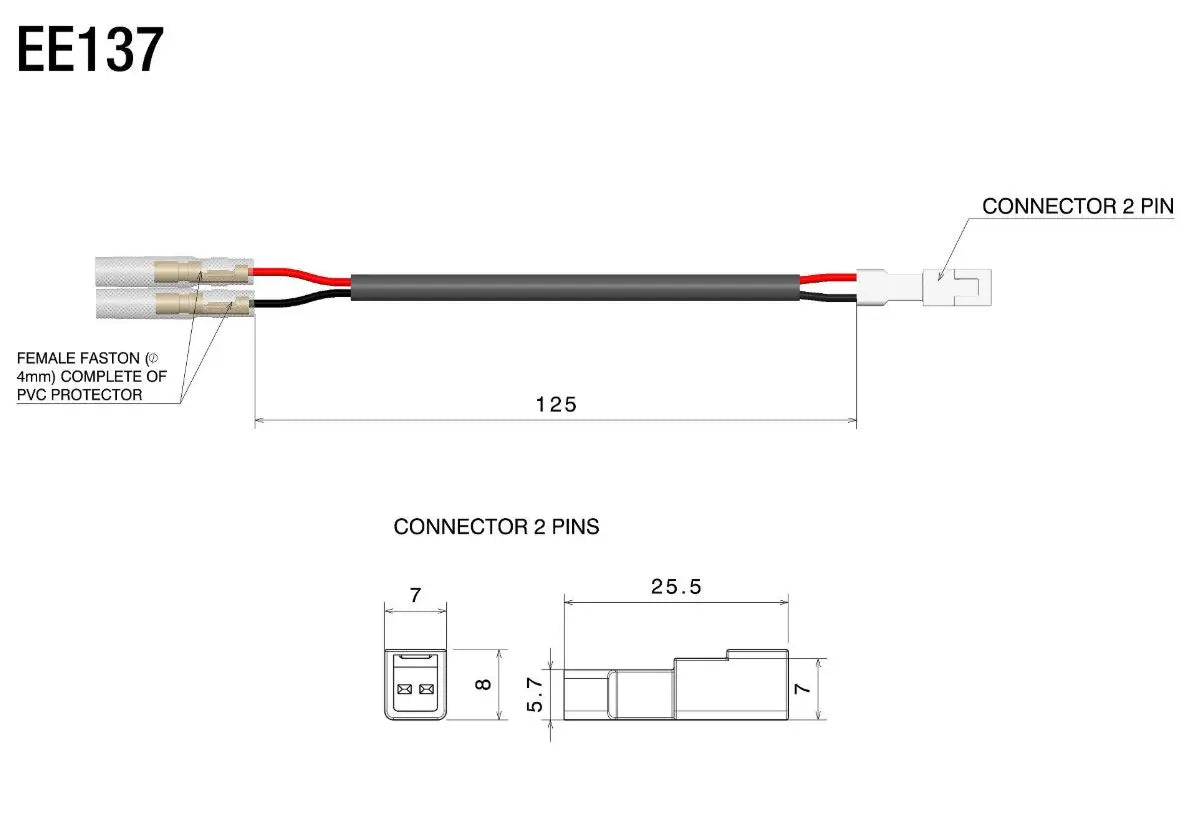 Rizoma EE137H Turn Signal Wiring Kit for Ducati Models |*Check Fitment