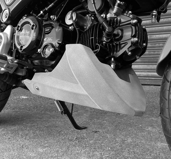 Pyramid Belly Pan Honda Grom '21-'23 | Pearl Queen Bee Yellow