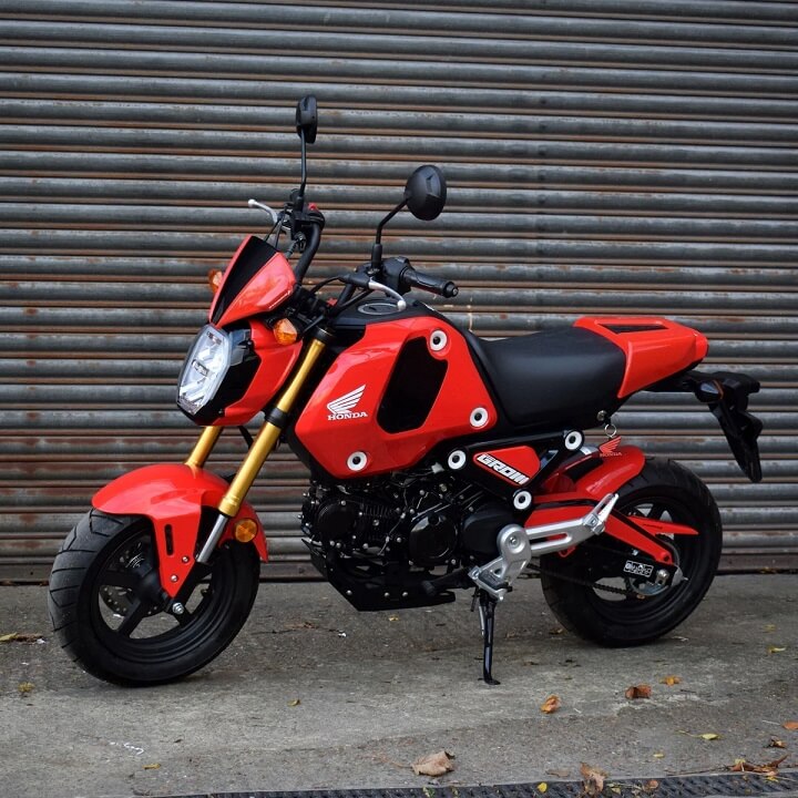 Pyramid Seat Cowl Honda Grom '21-'23 | Gayety Red/Gloss Black