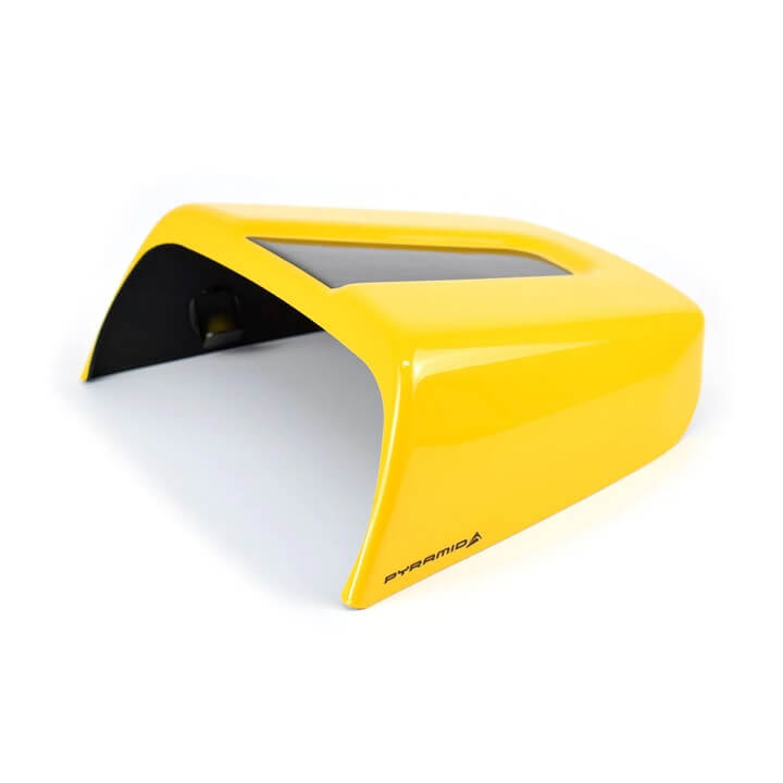 Pyramid Seat Cowl Honda Grom '21-'23 | Queen Bee Yellow/Gloss Black