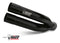 MIVV Double Gun Black Stainless Steel Slip-On Exhaust '15-'23 Yamaha R3