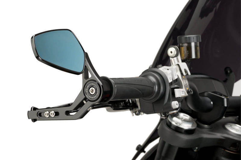 Puig Universal Clutch Lever Protector w/ Rearview Mirror Pro