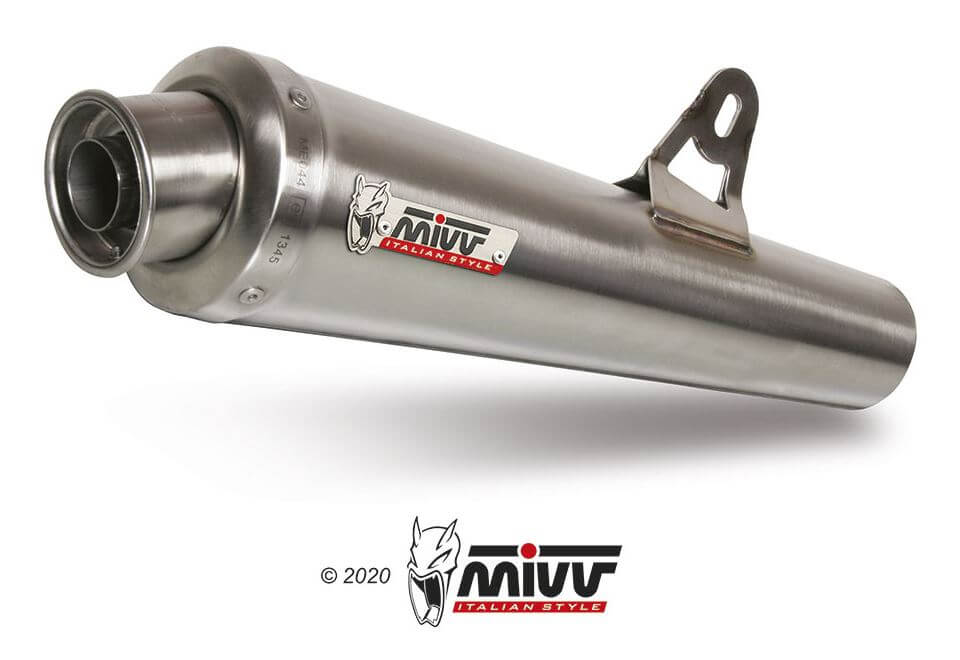 MIVV X-Cone Stainless Steel Slip-On Exhaust '08-'16 Aprilia Shiver