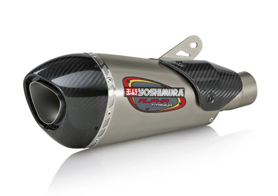 Yoshimura ALPHA T Slip-On Titanium Exhaust 12-20 Kawasaki ZX-10R/RR