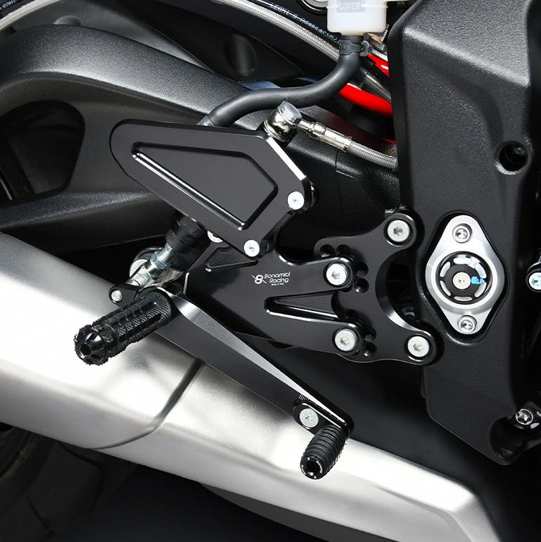 Bonamici Adjustable Rearsets 23-25 Triumph 765 R/RS/Moto2