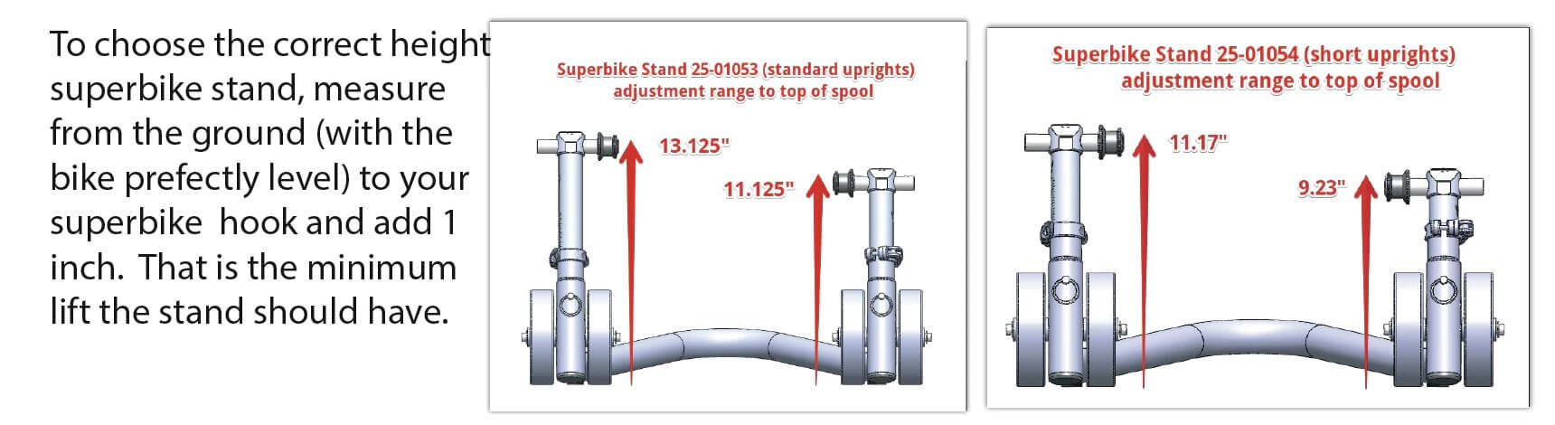 Woodcraft Adjustable Rear Superbike Stand