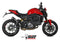 MIVV X-M5 Stainless Black Slip-On Exhaust '21-'23 Ducati Monster 937/937+