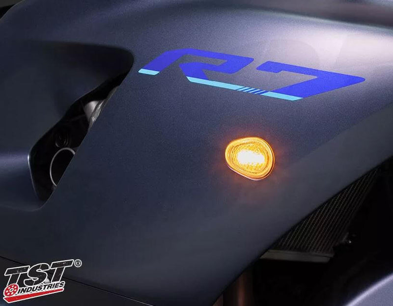 TST Industries GTR Front LED Flushmount Turn Signals 22-24 Yamaha R7