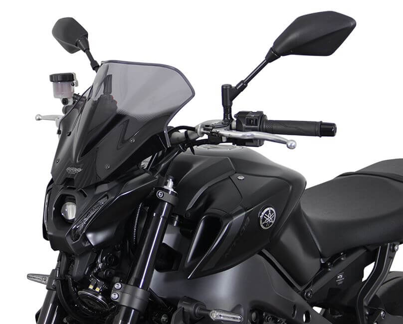 MRA　スクリーン　MT09(21〜23)　ブラック　ヤマハ　MT-09 Buy MRA Racing Windscreen '21-'23 Yamaha MT-09