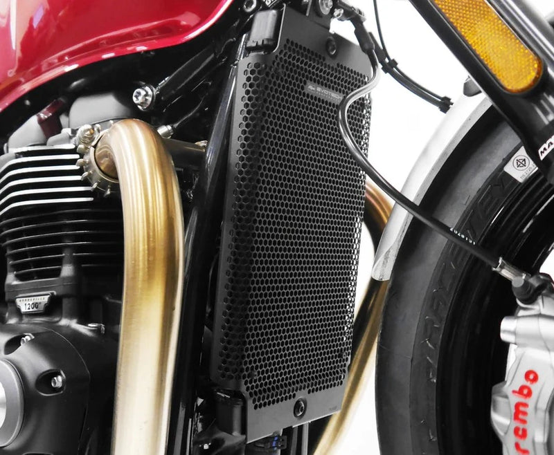 T120 Radiator Guard EP Radiator Guard '16+ Triumph Bonneville T100/T120/Black – Motostarz ...