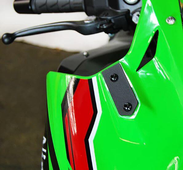 Buy New Rage Cycles Mirror Block Off Plates '23- Kawasaki Ninja ZX-4R