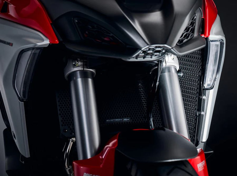 Evotech Performance Radiator Cylinder Head Guard Complete Set 21-25 Ducati Multistrada V4/S/Sport/Rally/Pikes Peak