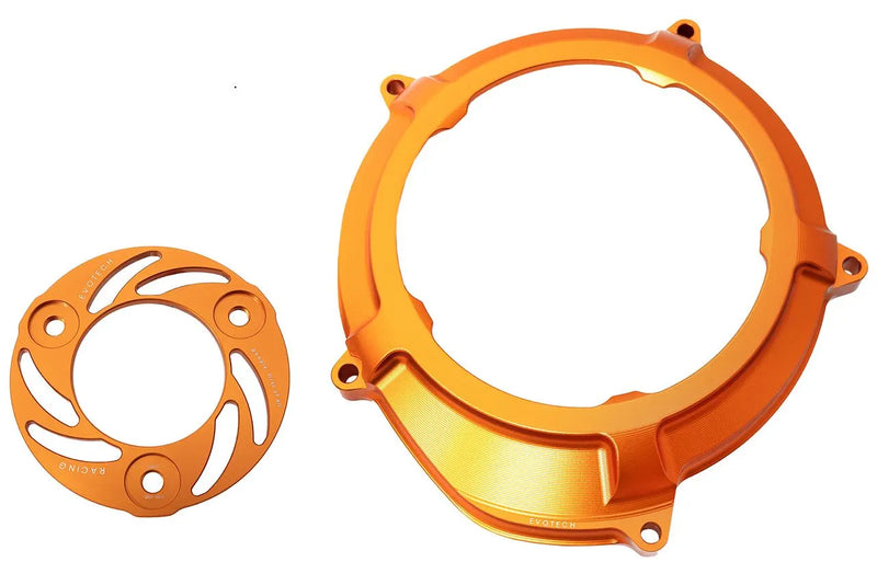 Evotech Italy Clear Clutch Cover & Pressure Plate for KTM (Round Pressure Plate)