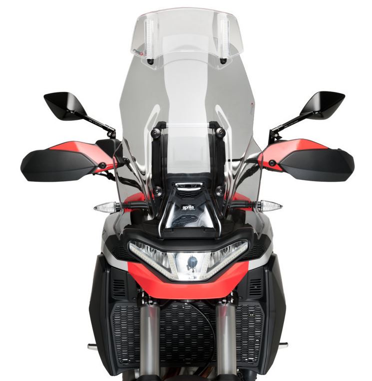 Puig Touring Windshield with Visor '22-'23 Aprilia Tuareg 660 | Smoke