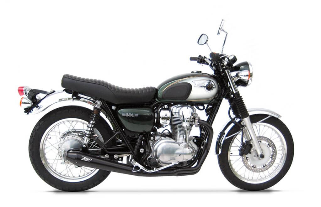 ZARD 2>1 Racing Stainless Steel Conical Full Exhaust '10-'17 Kawasaki W800