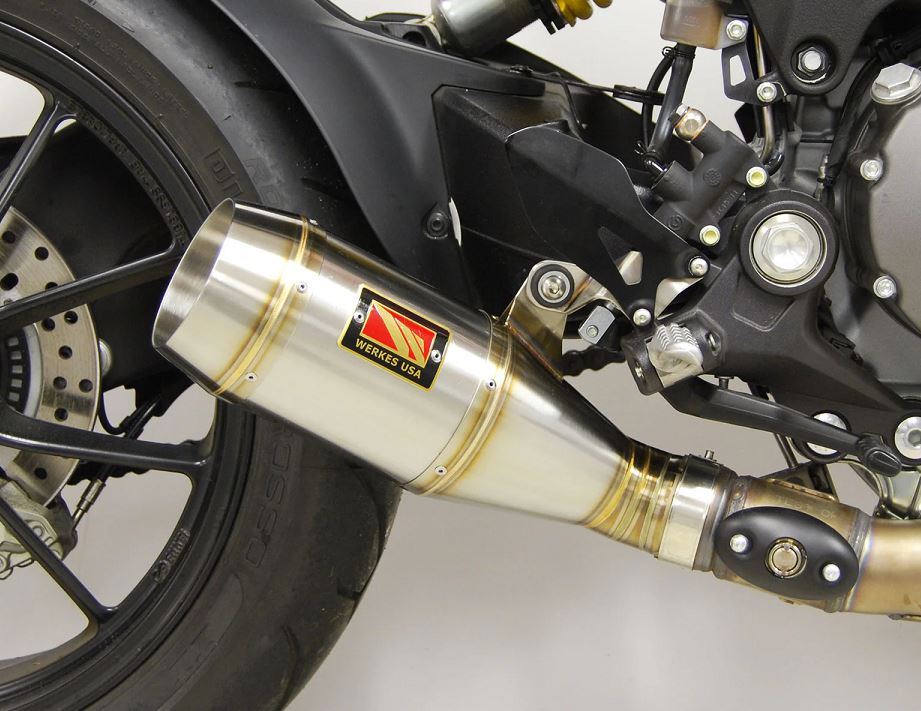 Competition Werkes Stainless Steel Slip-On Exhaust 11-14 Ducati Monster 1100 Evo