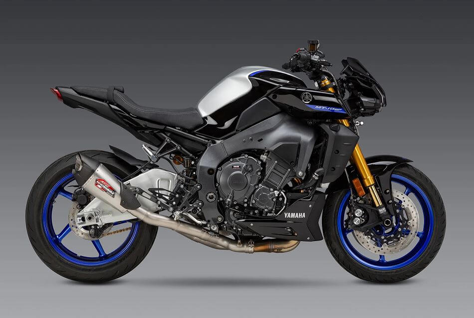 Yoshimura Race AT2 Stainless 3/4 Slip-On Exhaust '22-'24 Yamaha MT-10