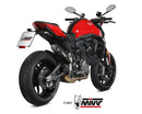 MIVV X-M5 Stainless Black Slip-On Exhaust '21-'23 Ducati Monster 937/937+